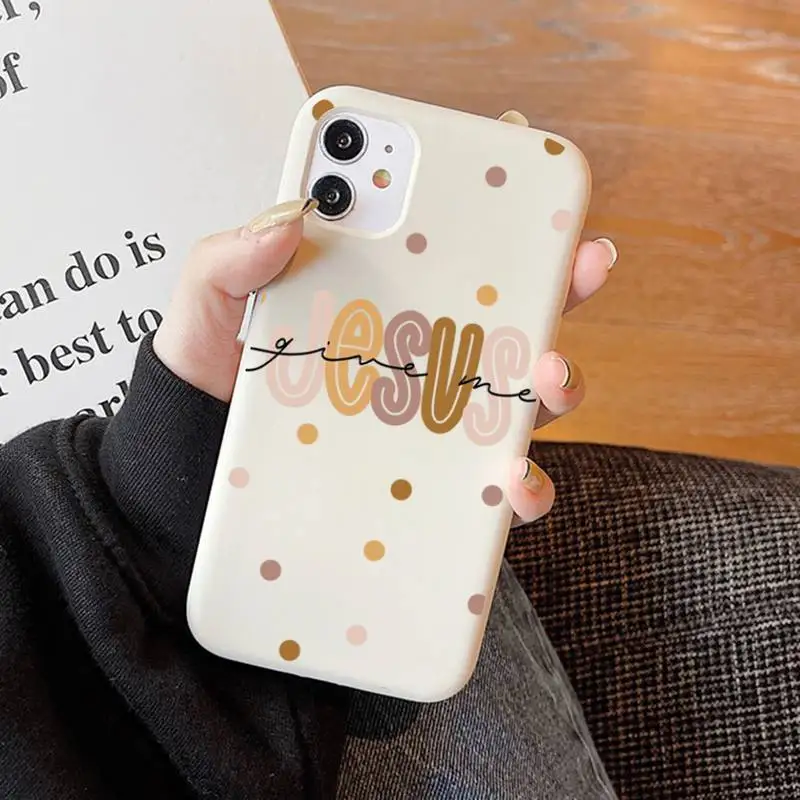 iphone 13 pro phone case Faith Christian Religious Jesus Phone Case Soft Solid Color for iPhone 11 12 13 mini pro XS MAX 8 7 6 6S Plus X XR best cases for iphone 13 pro max