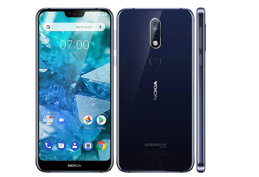 Глобальная версия Nokia 7,1 смартфон 4 Гб 6 ГБ NFC 5,8" Snapdragon 636 Восьмиядерный мобильный телефон с отпечатком пальца