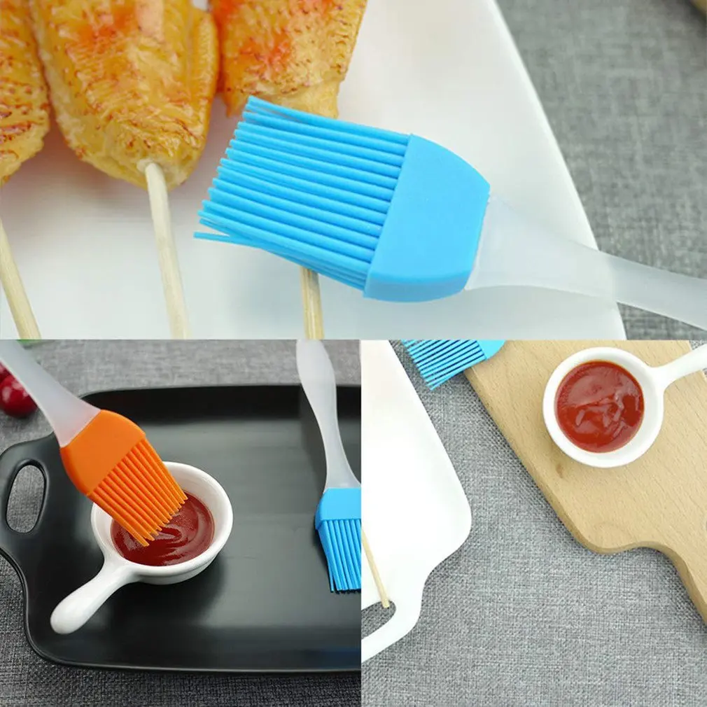 Portable Silicone Pastry Brush Food Grade Brushes Environmental Protection Basting Brush For Bbq Baking Grilling