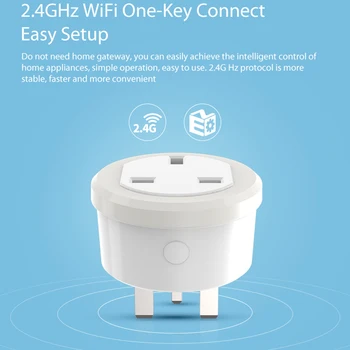 

NEO NAS-WR07W WiFi Smart Plug Mobile Phone App Remote Control Wireless Power Socket Intelligent Home Supplies UK Plug