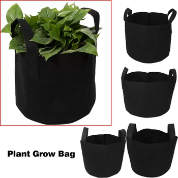 

Plant Growing Bags Felt Vegetable Flower Potato 3 5 7 10 Gallon Pot Garden Tools for Household Garden Accessories