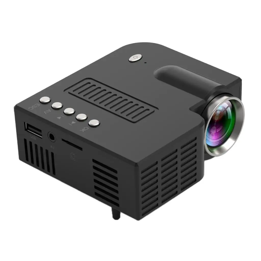 

Portable Mini Projector LED HD 1080P Home Theater USB 10-60inch Image