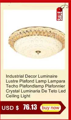 Lustre Luminaria светильник лампа Sufitowe винтажный плафон для гостиной Lampara светильник ing Plafondlamp Хрустальный светодиодный потолочный светильник