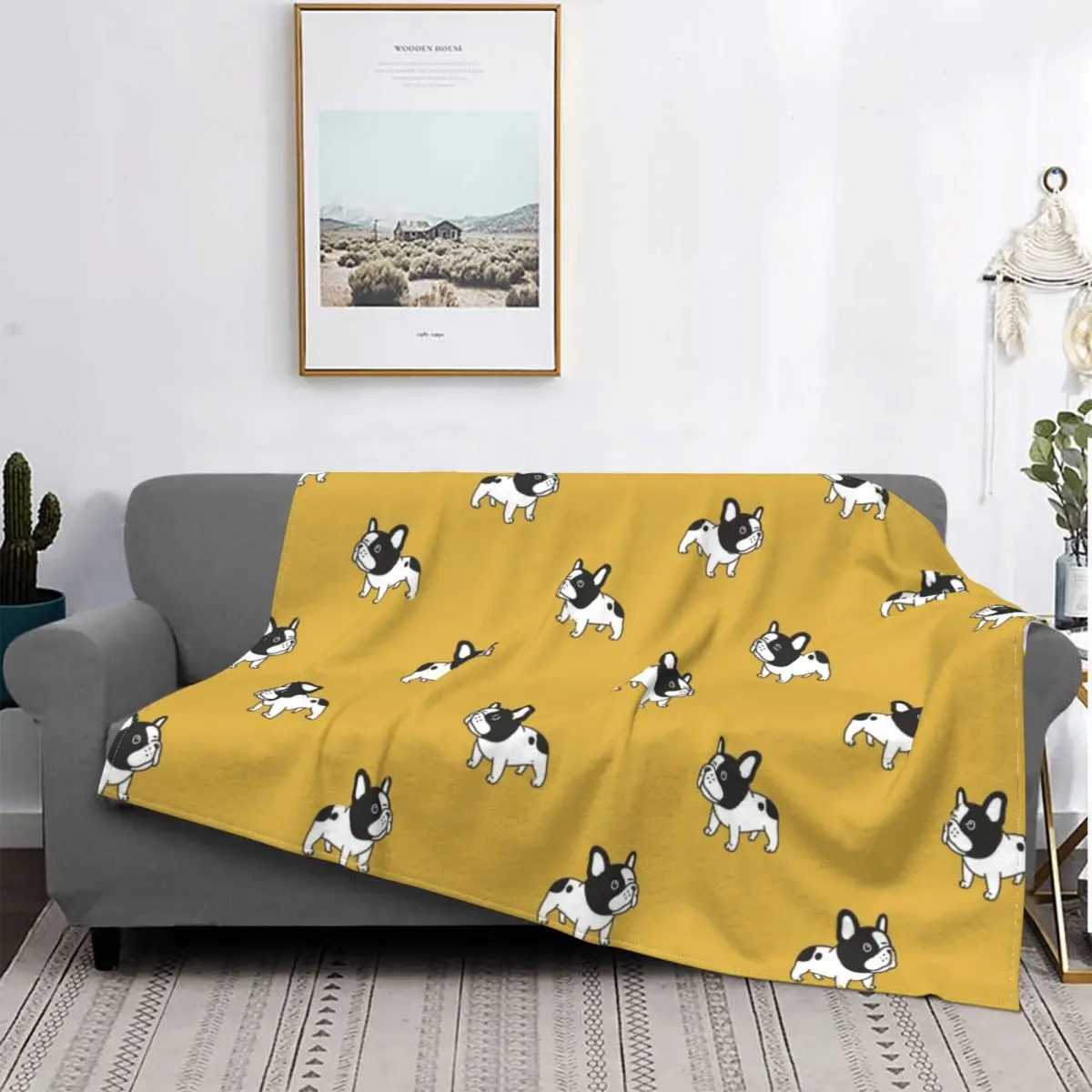 

Dogs Lovers Patterns Blanket Pet Puppy Animal Plush Warm Soft Flannel Fleece Throw Blanket For Sofa Bed Velvet Travel Customized