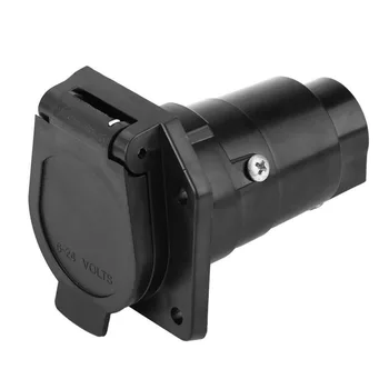

Parts 7-Pin Round Trailer Plug Replacement Universal Blade Connector New