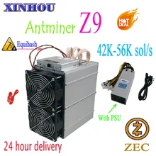 Se Bitmain Antminer Z9 42 k-56 k Equihash ASIC minero minera ZEC mejor que Innosilicon A9 antminer z9mini S17 Z11 S17e M21S T17(China)
