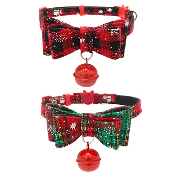 

1PC Pet Cat Collars Tie Wedding Accessories Bowtie Holiday Decoration Christmas Grooming Pet Generous And Decent Comfortable