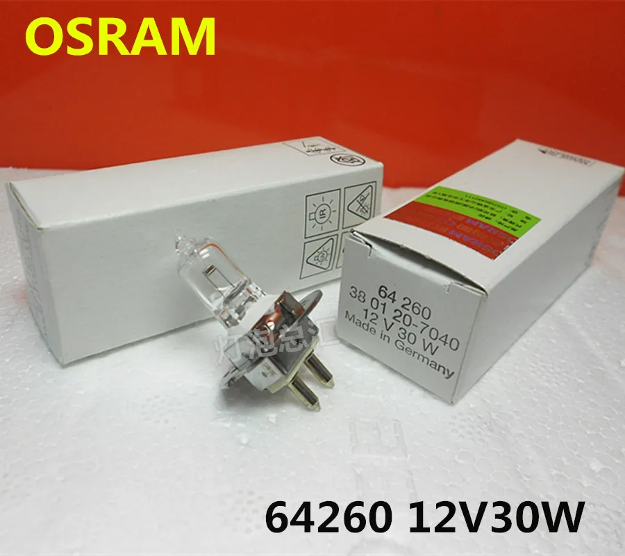 

Галогенная лампа OSRAM 64260 12 В, 30 Вт, 380120-7040, 5 шт./лот, для микроскопа