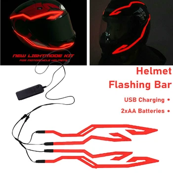 

Motorcycle Helmet Light Helmet 3 Modes Light Kit Bar Decoration Top Sale
