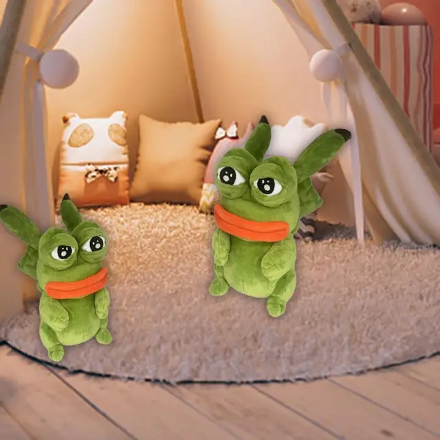 Kawaii мягкие игрушки для детей косплей Spoof Sad Frog 2