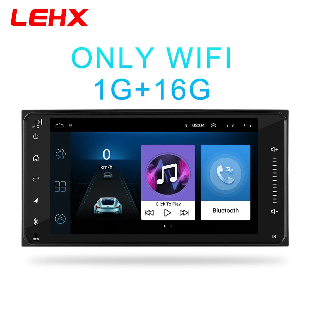 LECO901-1 Автомобильный Android 8,1 мультимедиа для toyota corolla 2 Din универсальный автомобильный Радио с навигацией Bluetooth Wifi автомобильный стерео gps плеер - Цвет: LECO901-1