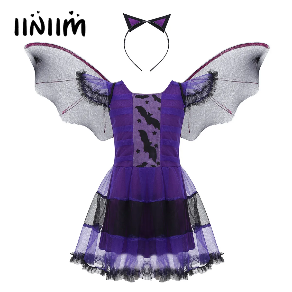 3 шт. детское платье принцессы летучая мышь | Тематическая одежда и униформа