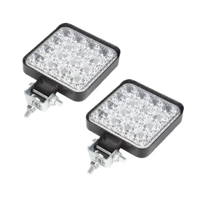 48 Вт 16LED Мини рабочий светильник с точечным лучом 6500K для внедорожника, внедорожника, вождения, противотуманных фар 12-24 В