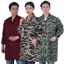 Модная камуфляжная одежда высокого качества с длинным рукавом для женщин и мужчин, рабочая одежда, пальто, фабричная мастерская, обработка склада