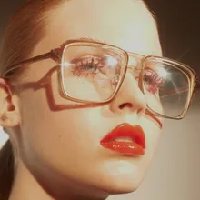 Роскошные фирменные прозрачные солнцезащитные очки Женские квадратные винтажные Ретро Солнцезащитные очки женские солнцезащитные очки прозрачные для мужчин Eeyglasses Fashion