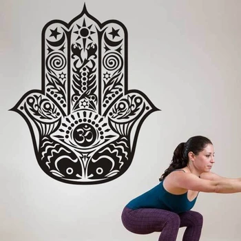 

Yoga Club Wall Sticker Decal Hand Body-building Posters Vinyl Wall Decals Home Decoration Decor Mural Yoga Sticker