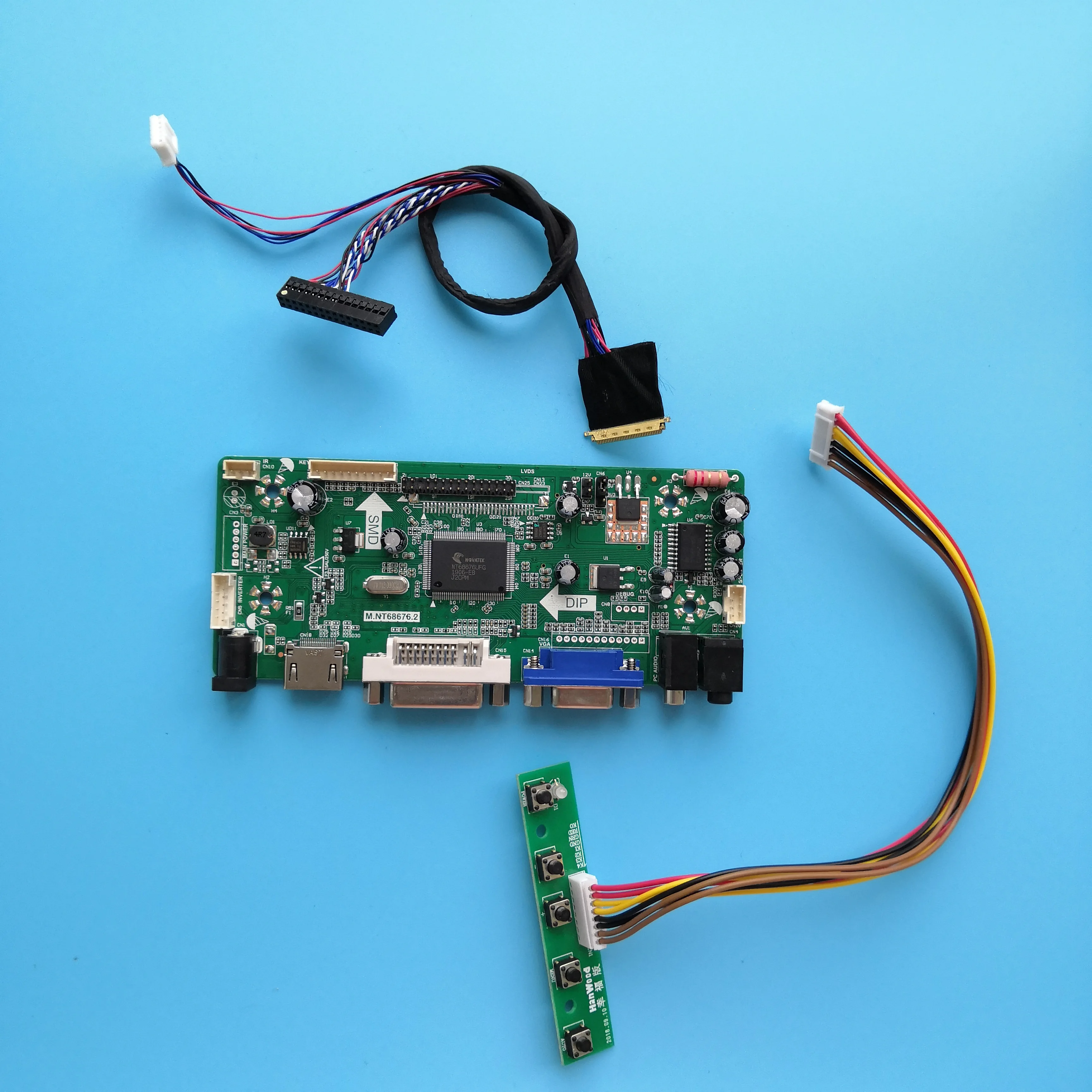 Комплект для Φ/TLA2/TLA3 HDMI-совместимый с DVI M.NT68676 VGA экран 1366X76 8 светодиодный LCD 40pin LVDS