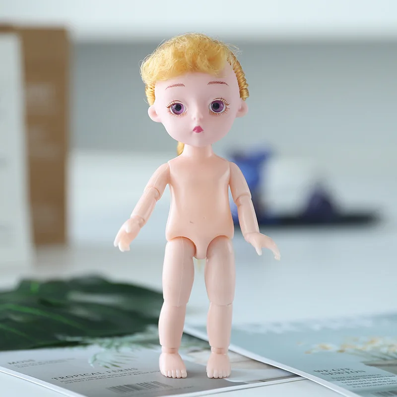 16 см BJD кукла игрушка 1/12 оригинальные девушки принцесса одеваются куклы 14 суставов Bjd куклы милые дети Рождественский подарок детские игрушки для девочек - Цвет: E