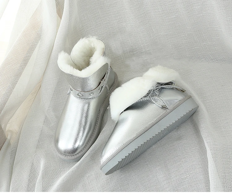MIYAGINA/; зимние сапоги из натуральной овечьей кожи; женские водонепроницаемые сапоги с натуральным мехом; зимняя женская обувь; теплые ботинки; botas mujer