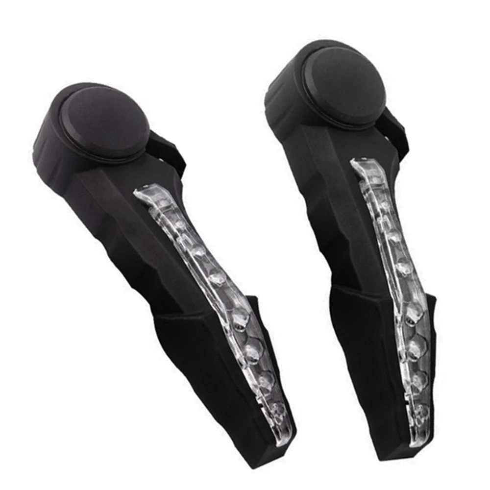 2pcs Bicycle Light Handlebar Bar Red LED End Plug Turn Signal Safety Warning Indicator Bike Accessories | Спорт и развлечения