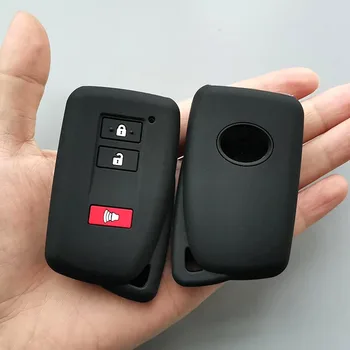 

Car key for Lexus NX GS RX ES GX LX RC IS 250 200 350 300H 450H CT200 2+1 button remote Protect silicone key fob cover case