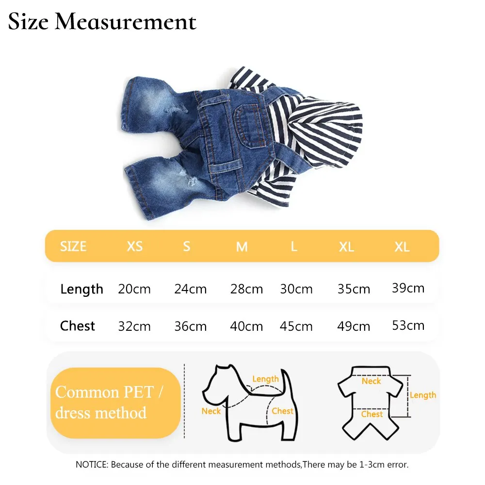 Джинсовая куртка для питомца собаки, кофты с капюшоном, одежда с полосатой шляпой, маленькая плюшевая собака, кошка, флисовое пальто для щенка, одежда