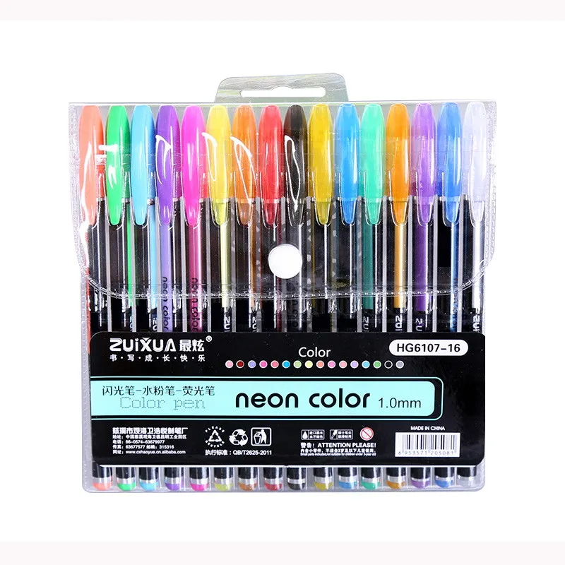 BOLIGRAFO GEL COLORES NEON 8U. BLISTER al por Mayor ≫ Plasticosur