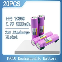 

30Q 18650 3000mah High power discharge Rechargeable battery power high discharge,30A large current