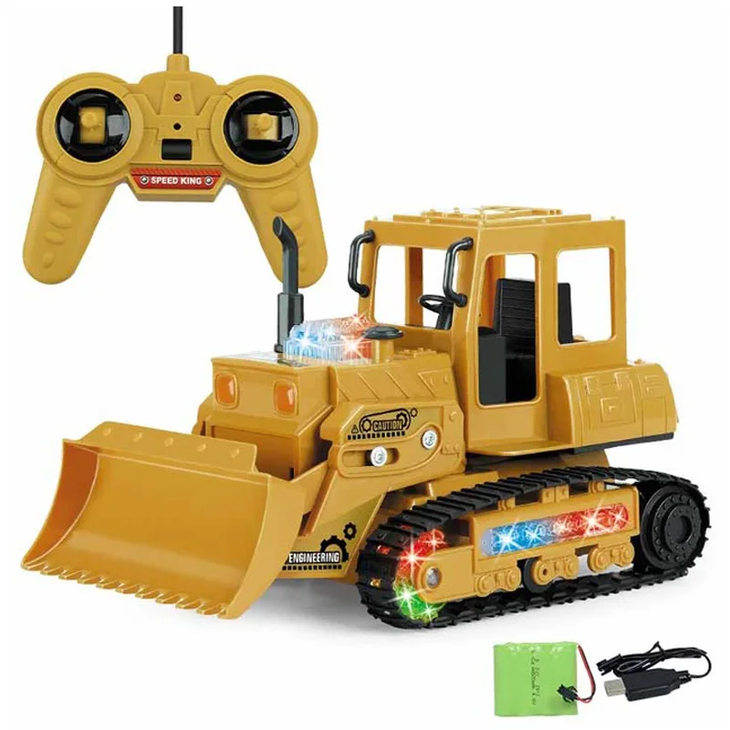 4Ch Моделирование Rc экскаватор игрушки с музыкой и светильник детские мальчики игрушки для грузовых автомобилей Rc подарки Rc инженерный автомобиль трактор игрушка - Цвет: C