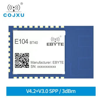 

Blutooth Module Ble4.2 SPP3.0 Serial to Dual-mode ISM 2.4GHz E104-BT40 AT command GPIO SMD Transmitter and Receiver