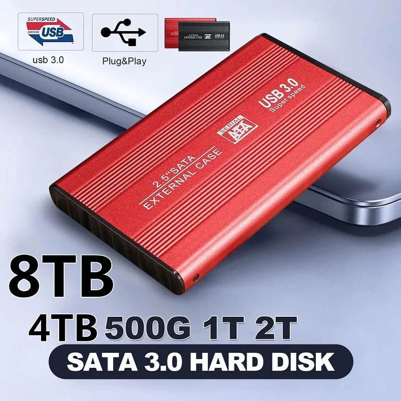 HDD 8TB External Solid State Drive 12TB Storage Device Hard Drive 10TB