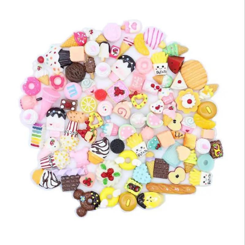30PCS Mixed 1/6 Scale Miniature Food Mini Bread Cookies Cake Candy Donut Blyth Barbies BJD Pretend Play Toys Accessories 5