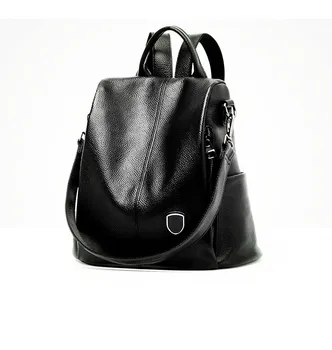 

Bagpack for Woman in Genuine Pebble Leather