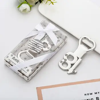 

Free shipping 100pcs birthday party favor bottle opener with gift box Age12 15 16 18 25 adult birthday party gift souvenirs