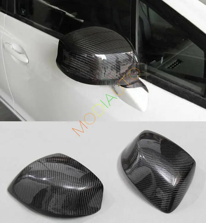 Углеродное волокно зеркало заднего вида декоративное покрытие 2X для Honda Civic 9th 2012 2013