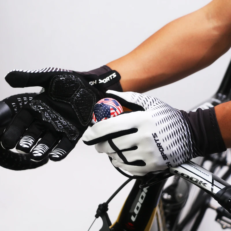New Cycling Gloves Full Finger Sport Shockproof Anti Slip MTB Touch Screen Bicycle Gloves Men Women Long Finger Bike Glove