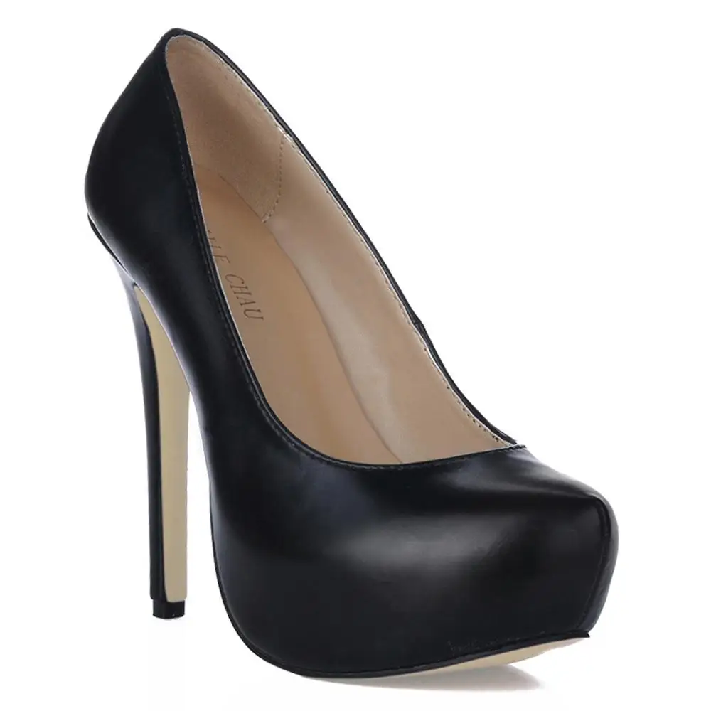 

Spring Autumn New Fashion 14cm High Heel Pumps Women Stiletto Thin heel Round Toe Platform Sexy Party Dress Lady Shoe 4B-a2
