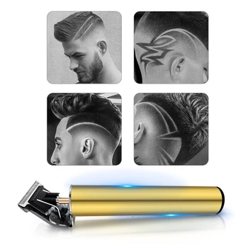 

New 1 Set Rechargeable Electric Hair Trimmer Outliner Grooming Cordless Close Cutting T-Blade Trimmer Set Cordless Hair Clipper