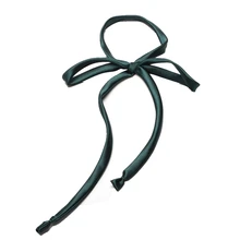 Женские повседневные галстуки-бабочки для студентов и школьников, форма с шелковой лентой, удлиненные галстуки-бабочки