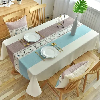 

National Style Tablecloth Living Room Dining Table Decorative Tablecloth Waterproof Oil Resistant Tablecloth