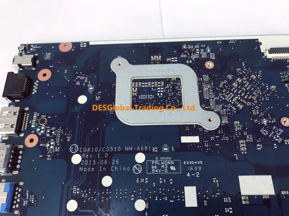 lower price  For Lenovo 100-14IBD 100-14IBY 100-15IBY Laptop Motherboard I3-5005U SR27G CG410/CG510 NM-A681 Main