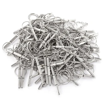 

100Pcs/Pack 3 in 1 Eyeglass Screwdriver Sunglass Glasses Watch Repair Tool Kit with Keychain Portable Screwdriver Tool