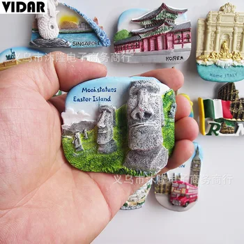 

VIDAR French Travel Souvenirs Creative Resin Refrigerator Magnet Magnets Hand-painted Home Decoration Refrigerator Magnets