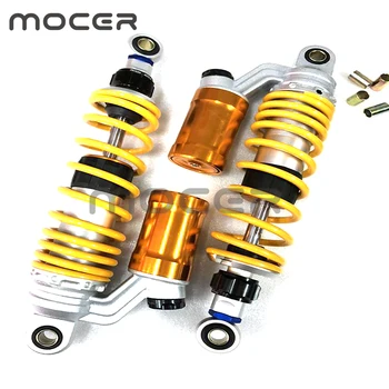 

1pair 330mm 340mm Motorcycle Rear Shock Absorbers Suspension For Honda Yamaha Suzuki150cc~750cc street bikes ATV yellow