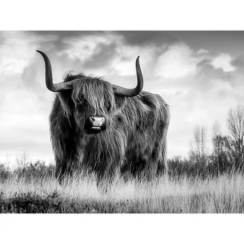 

100% Full 5D Diy Daimond Painting "Yak" 3D Diamond Painting Round Rhinestone Diamant Painting Embroidery Animals