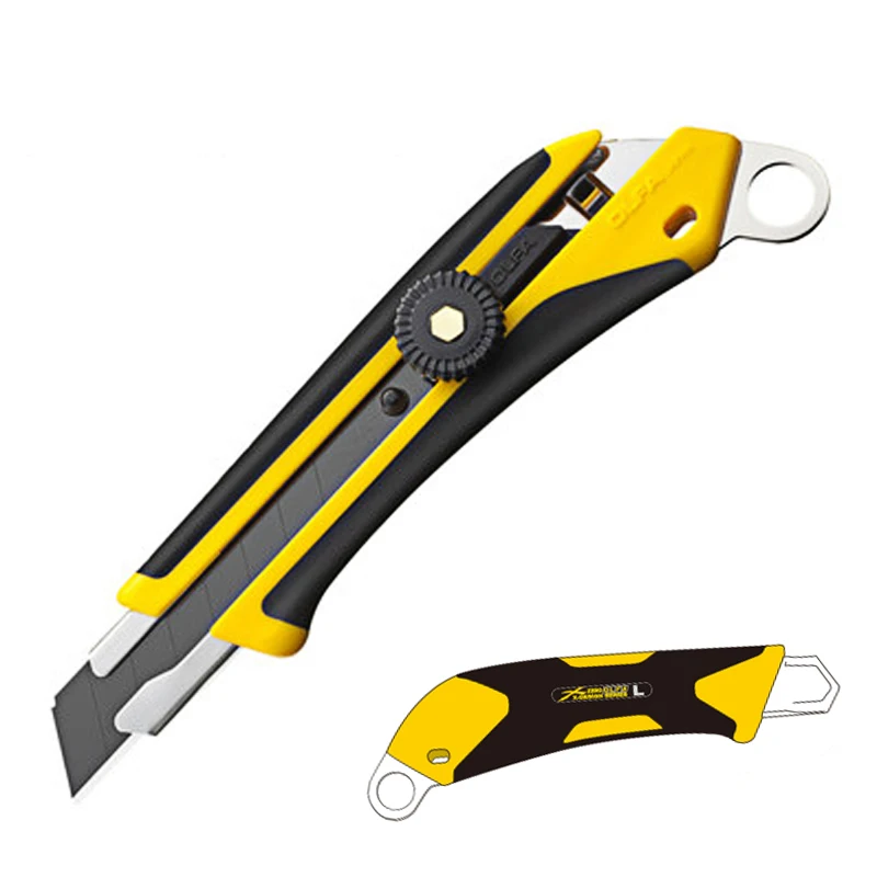 

Multi-Function Large Box Cutter Wallpaper Knife Paper Knife Lagging Heavy Box Cutter With Suspension Hole 18mm