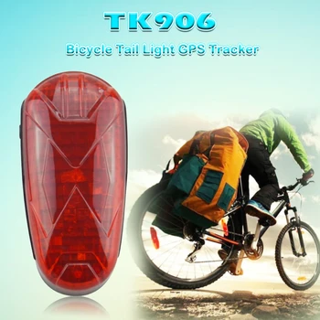 

Bike GPS Tracker TK906 300 Hours Standby Waterproof LED Tail Light Emergency Track Historical Route Check APP realtime tracking