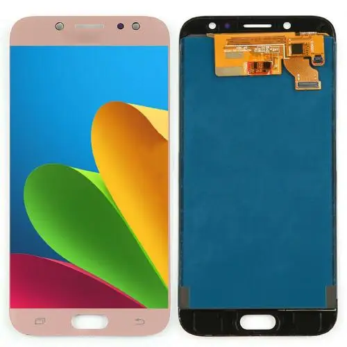 Розовый ЖК-дисплей для телефона с сенсорным экраном дигитайзер для samsung Galaxy J7 Pro SM-J730F - Цвет: Розовый