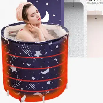 

Bath Barrel Bath Barrel Household Folding Adult Bath Barrel Adult Body Thickening Bath Barrel Thermal Insulation Plastic Bath