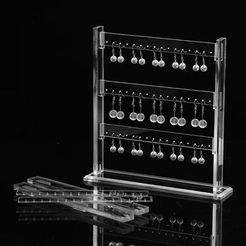 

New Jewelry Display Stand Plastic Earring Organizer Plastic Stand Holder Home Storage Store Store Gallery Jewelry Display Props